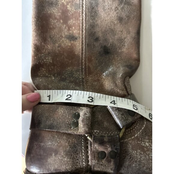 Frye boots women 7.5 square toe cowboy Western Barn Riding Equestrian harness - Picture 12 of 14